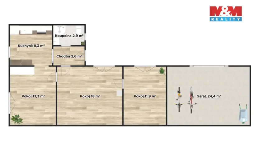 Prodej rodinného domu, Sadská, Poděbradská, 57 m2