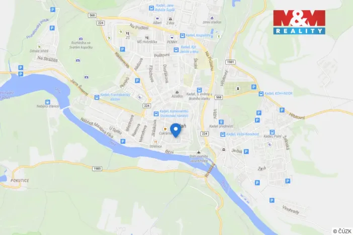 Pronájem kanceláře, Kadaň, Mírové náměstí, 21 m2