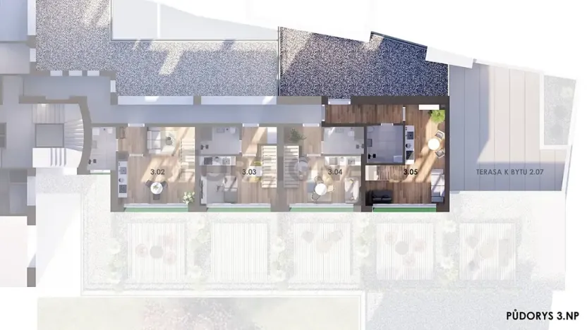 Pronájem bytu 1+kk, Brno, Jánská, 39 m2