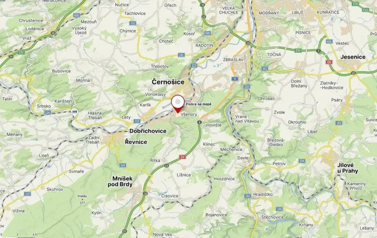 Prodej pozemku, Všenory, 601 m2