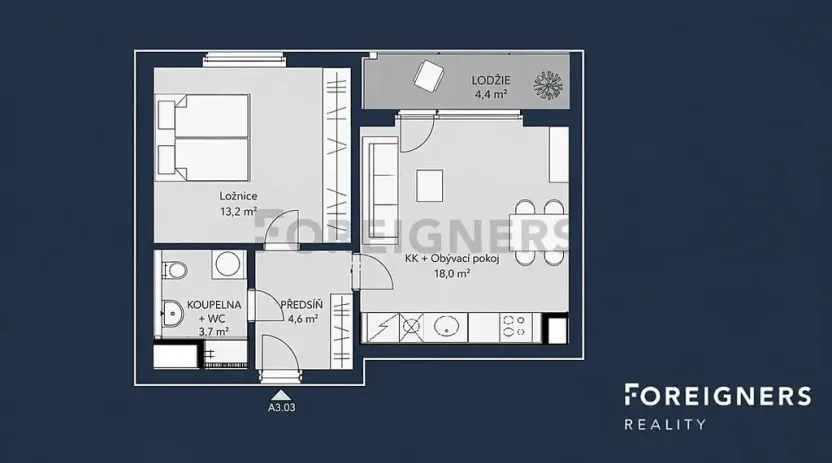 Pronájem bytu 2+kk, Hostivice, Cihlářská, 40 m2