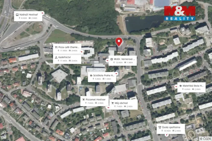 Pronájem bytu 1+1, Praha - Hostivař, plukovníka Mráze, 43 m2