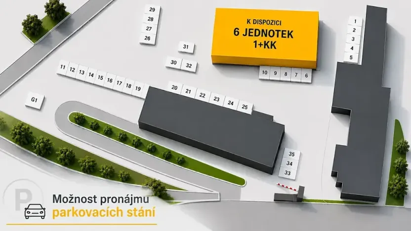 Pronájem bytu 1+kk, Syrovice, 26 m2