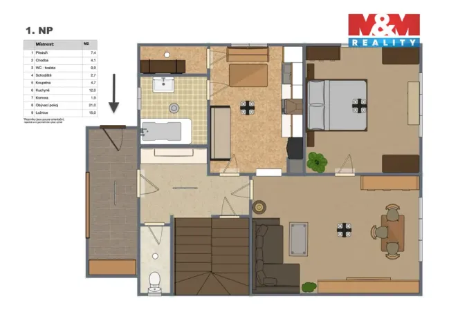 Prodej rodinného domu, Kamýk nad Vltavou, 120 m2