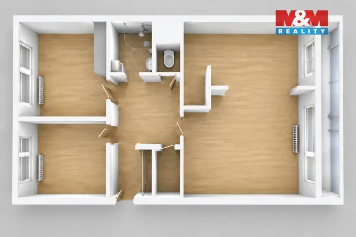 Pronájem bytu 3+1, Praha - Háje, Boháčova, 72 m2