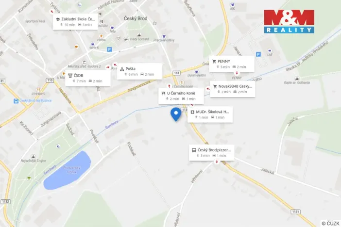 Pronájem bytu 1+kk, Český Brod, 28 m2