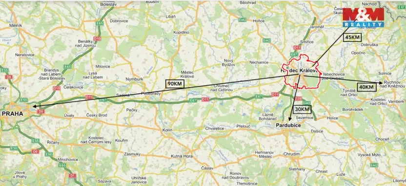 Pronájem bytu 1+1, Hradec Králové, Pospíšilova, 69 m2