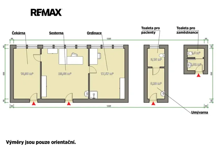 Pronájem kanceláře, Domažlice, Rohova, 70 m2