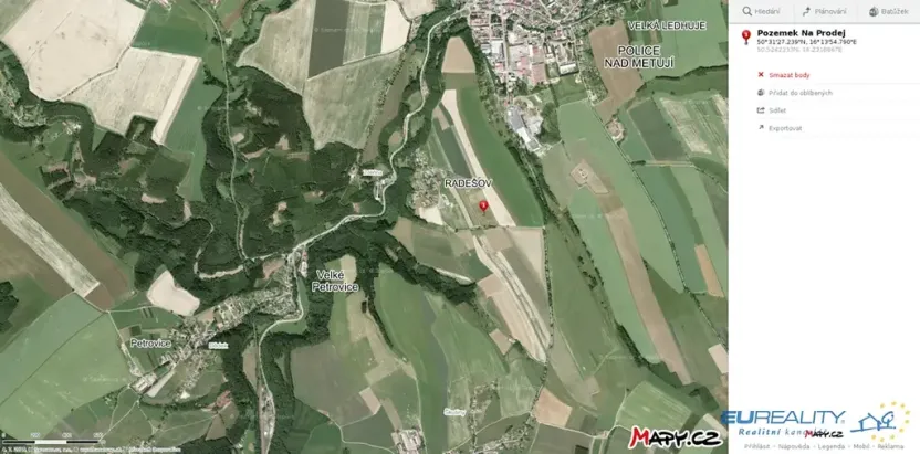 Prodej louky, Police nad Metují, 8999 m2