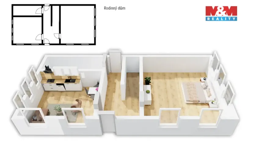 Prodej chalupy, Kruh, 75 m2