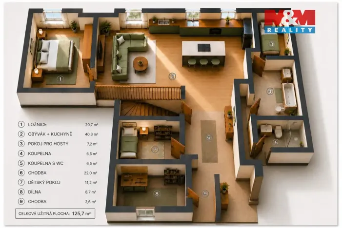 Prodej rodinného domu, Zruč nad Sázavou, 1. máje, 250 m2