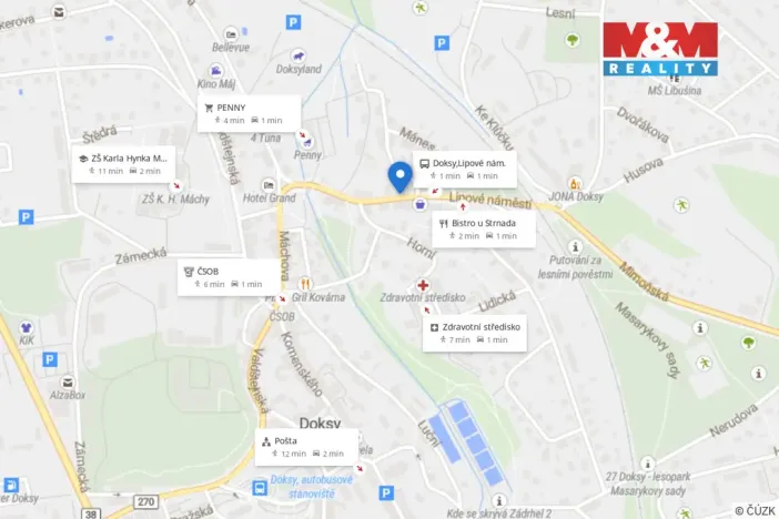 Prodej bytu 2+1, Doksy, Sokolská, 51 m2
