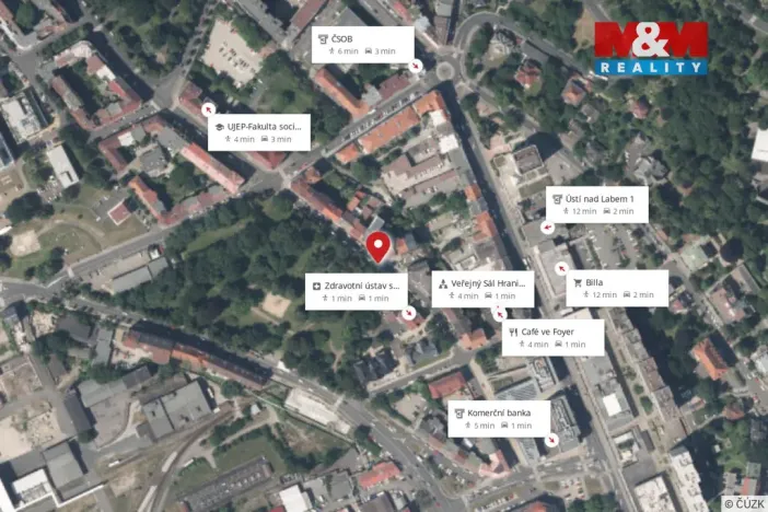 Pronájem bytu 1+1, Ústí nad Labem, Moskevská, 45 m2