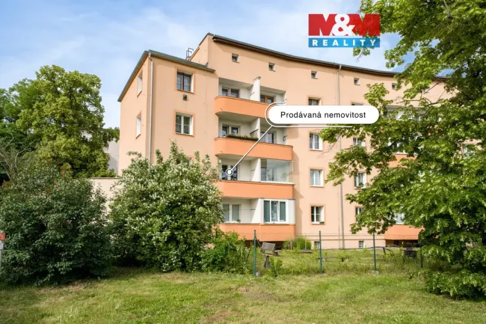 Prodej bytu 1+1, Ústí nad Labem - Klíše, Mezidomí, 47 m2