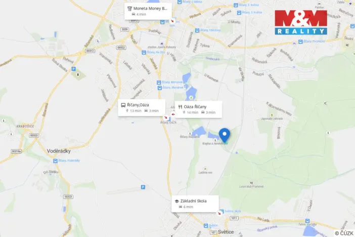 Prodej zahrady, Říčany, U Lehovic, 432 m2