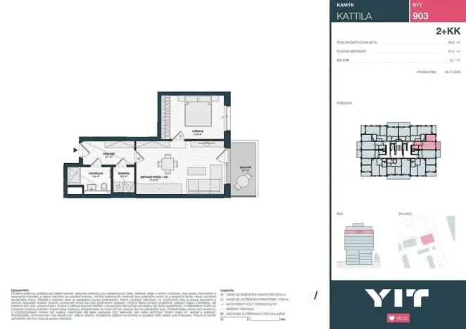Prodej bytu 2+kk, Praha - Kamýk, Imrychova, 48 m2
