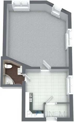 Pronájem bytu 1+1, Lanškroun - Žichlínské Předměstí, Komenského, 46 m2