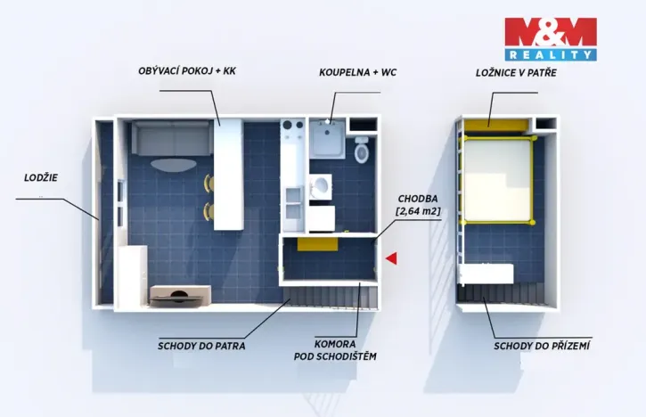 Prodej bytu 1+kk, Praha - Stodůlky, Jaroslava Foglara, 40 m2