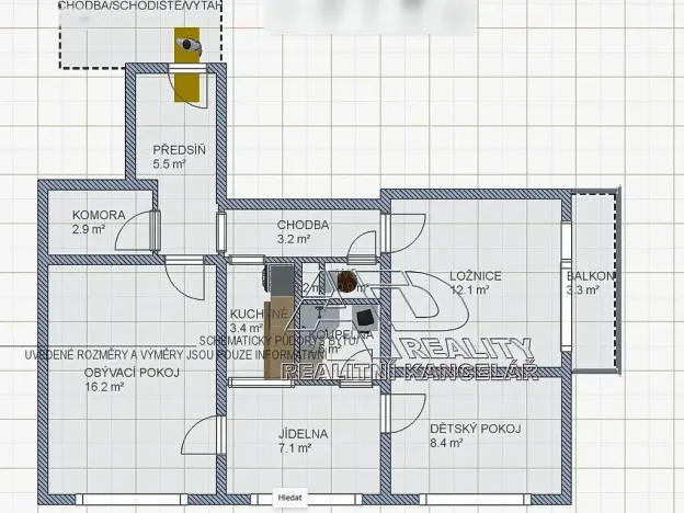 Pronájem bytu 3+1, České Budějovice, 63 m2