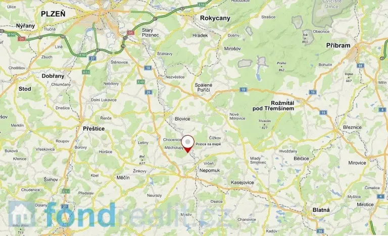 Prodej pole, Srby, 12056 m2