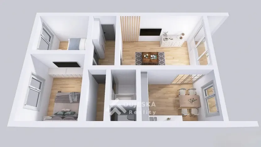 Prodej bytu 3+1, Praha - Prosek, Bílinská, 54 m2