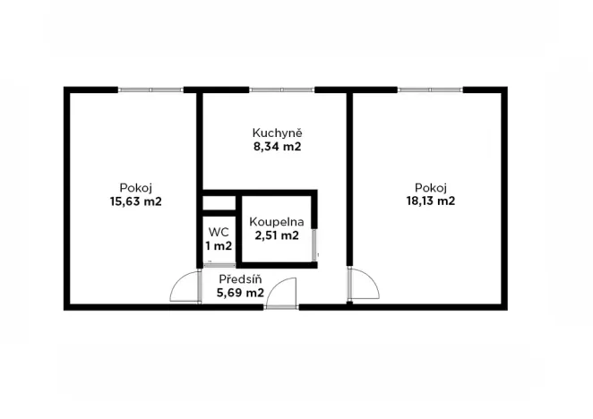 Prodej bytu 2+1, Praha - Hloubětín, Poděbradská, 51 m2