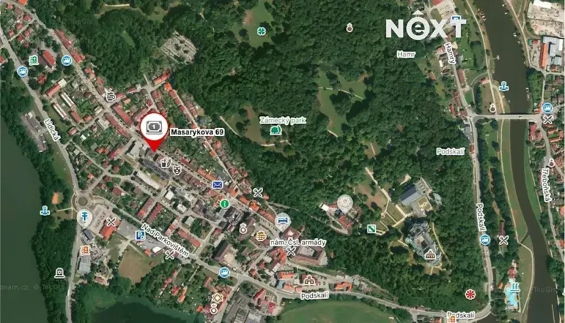 Pronájem bytu 1+kk, Hluboká nad Vltavou, Masarykova, 26 m2