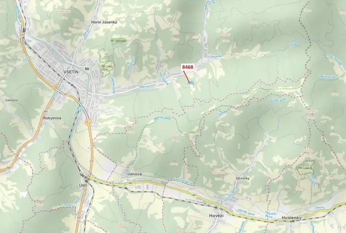 Dražba lesa, Vsetín, 11544 m2