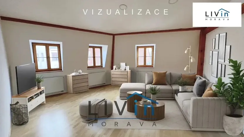 Pronájem bytu 2+kk, Olomouc, Kapucínská, 64 m2