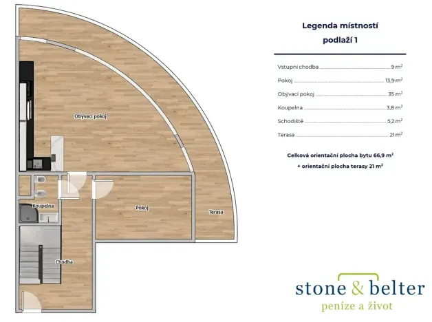 Pronájem bytu 5+kk, Praha - Stodůlky, Petržílkova, 147 m2