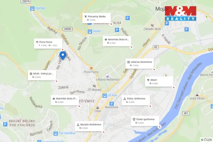 Prodej bytu 1+1, Ústí nad Labem - Neštěmice, Na Výšině, 35 m2
