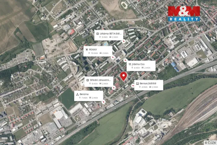 Pronájem bytu 1+1, Beroun - Beroun-Město, Mládeže, 30 m2