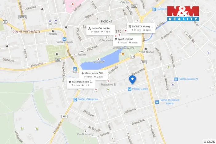 Prodej bytu 2+1, Polička - Horní Předměstí, E. Beneše, 64 m2