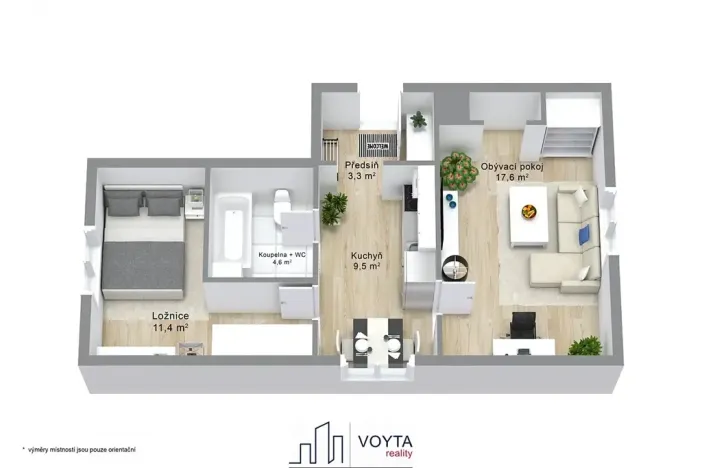 Prodej bytu 2+1, Karlovy Vary, Anglická, 48 m2