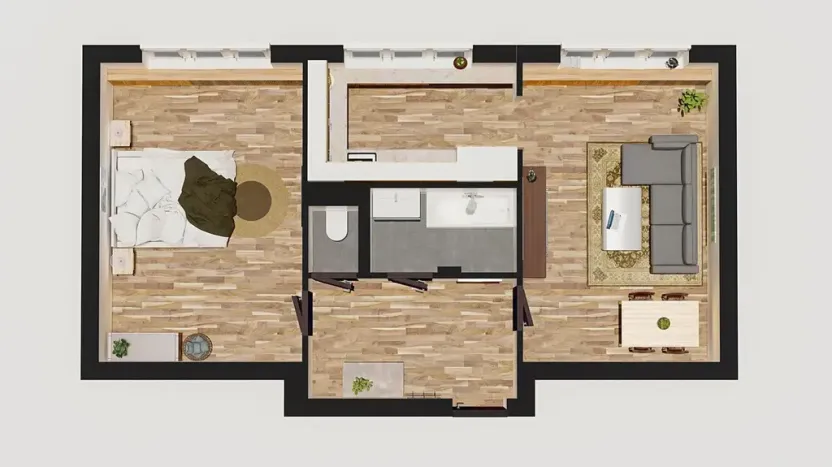 Prodej bytu 2+kk, Ostrava, Průkopnická, 55 m2