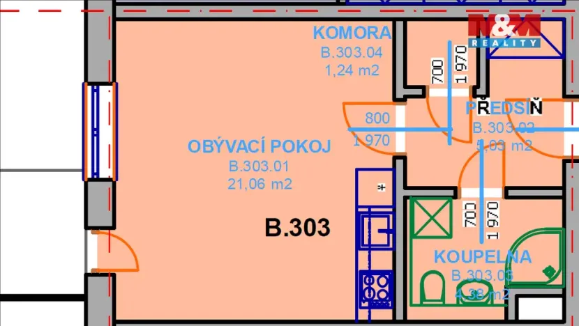 Pronájem bytu 1+kk, Strakonice, Jezerní, 31 m2