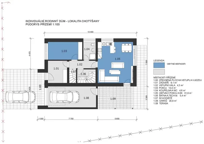 Prodej rodinného domu, Chotýšany, 143 m2