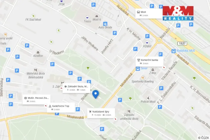 Prodej bytu 3+kk, Most, Moskevská, 54 m2
