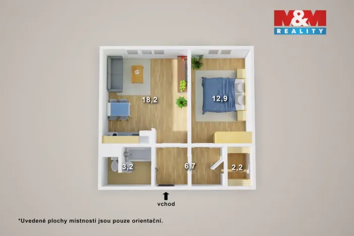 Prodej bytu 2+kk, Ústí nad Labem, Šrámkova, 40 m2
