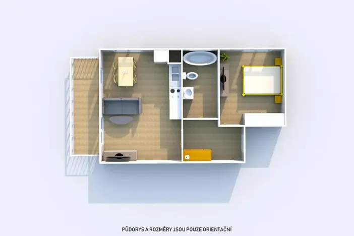 Pronájem bytu 2+kk, Dobřany, Denksteinova, 56 m2
