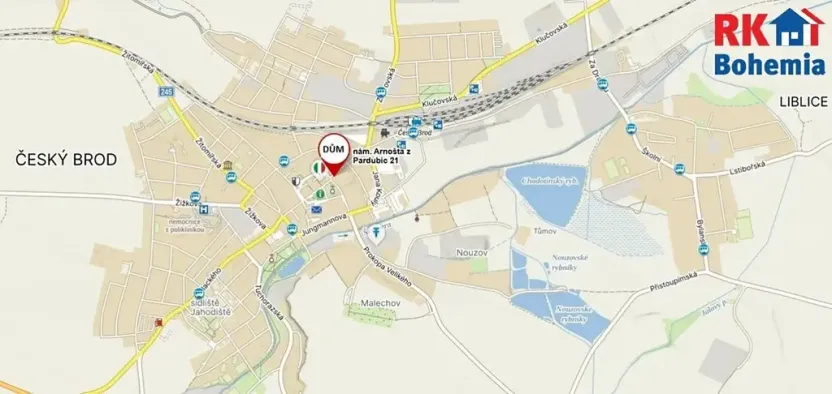 Pronájem bytu 1+kk, Český Brod, nám. Arnošta z Pardubic, 38 m2