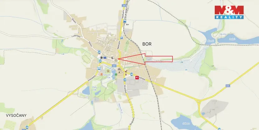 Pronájem obchodního prostoru, Bor, náměstí Republiky, 85 m2
