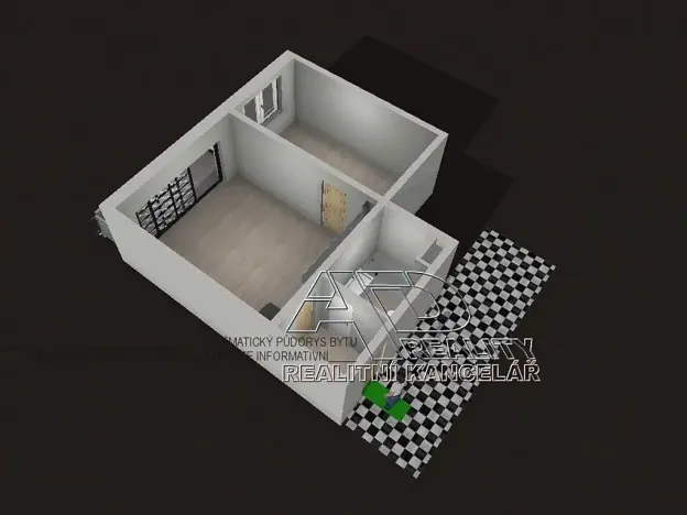 Pronájem bytu 2+kk, České Budějovice, Na Zlaté stoce, 46 m2