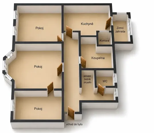 Pronájem bytu 3+1, Krnov, Svatováclavská, 95 m2