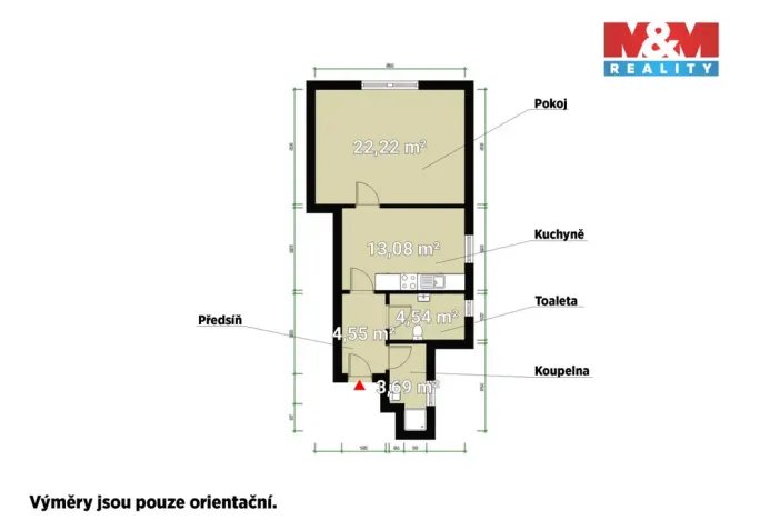 Pronájem bytu 2+kk, Plzeň - Doudlevce, Šípková, 47 m2