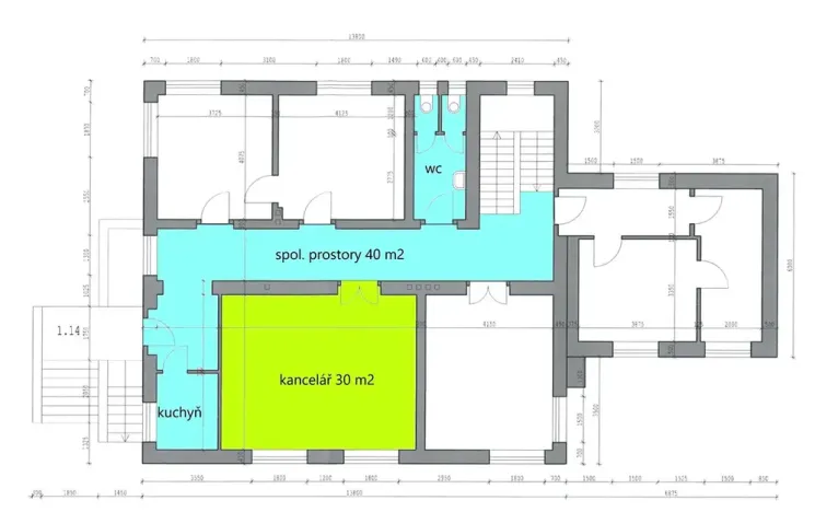 Pronájem kanceláře, Praha - Horní Počernice, Bystrá, 30 m2