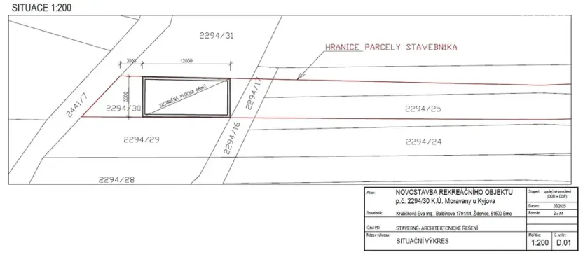 Prodej pozemku pro bydlení, Moravany, 2315 m2