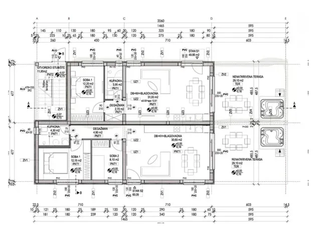 Prodej bytu 2+kk, Vrsi, Chorvatsko, Put Konobina, 65 m2