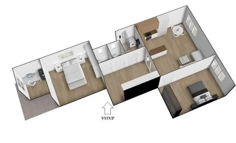 Pronájem bytu 3+kk, Brno - Ponava, Staňkova, 83 m2