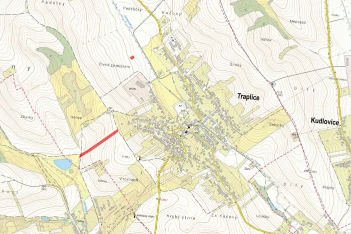 Prodej pole, Traplice, 4328 m2